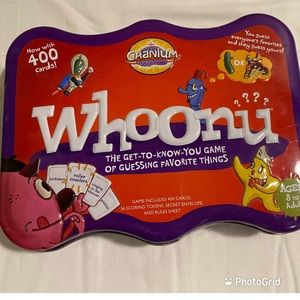 Whoonu game by Cranium - 400 Card Tin Edition